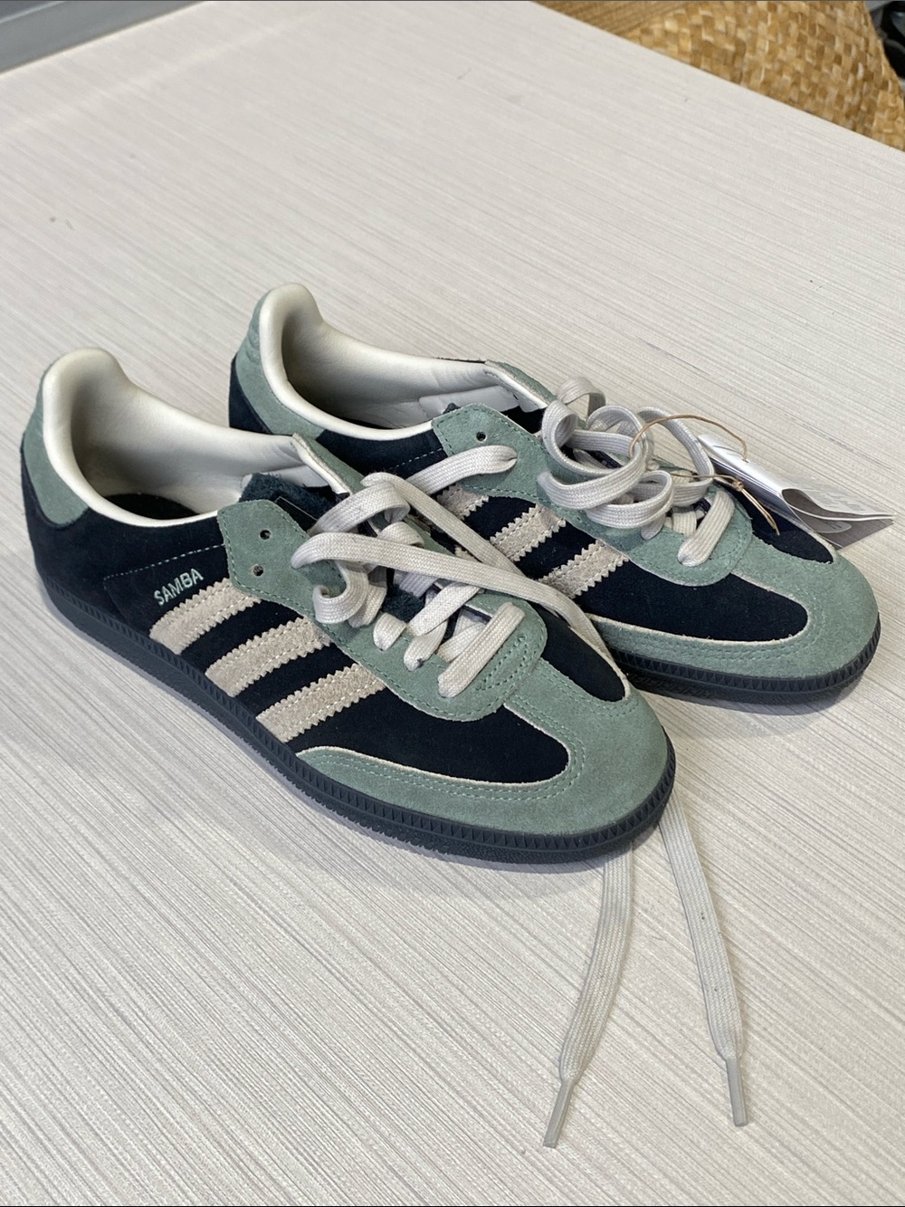 Adidas Samba Core Black/Alumina/Silver Green